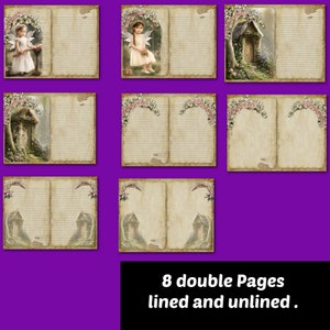 Fairyland Junk Journal Printable Kit Woodland Fairy Doors Lined Shabby ...