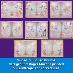 Very Fairy Spring Junk Journal Kit Pages Flowers Vintage - Etsy