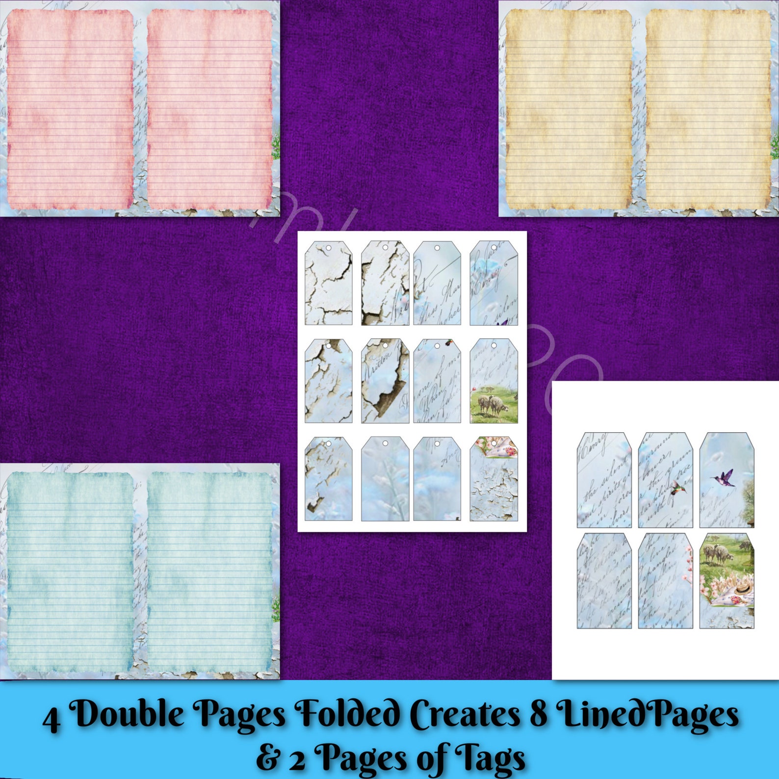 Spring Cottage Journal Printable Pages Vintage Garden Cottage Etsy