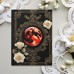 Moon Witchy Custom Journal Hardcover Personalized Notebook Dream Journal Book Of Shadows Manifestation BooK