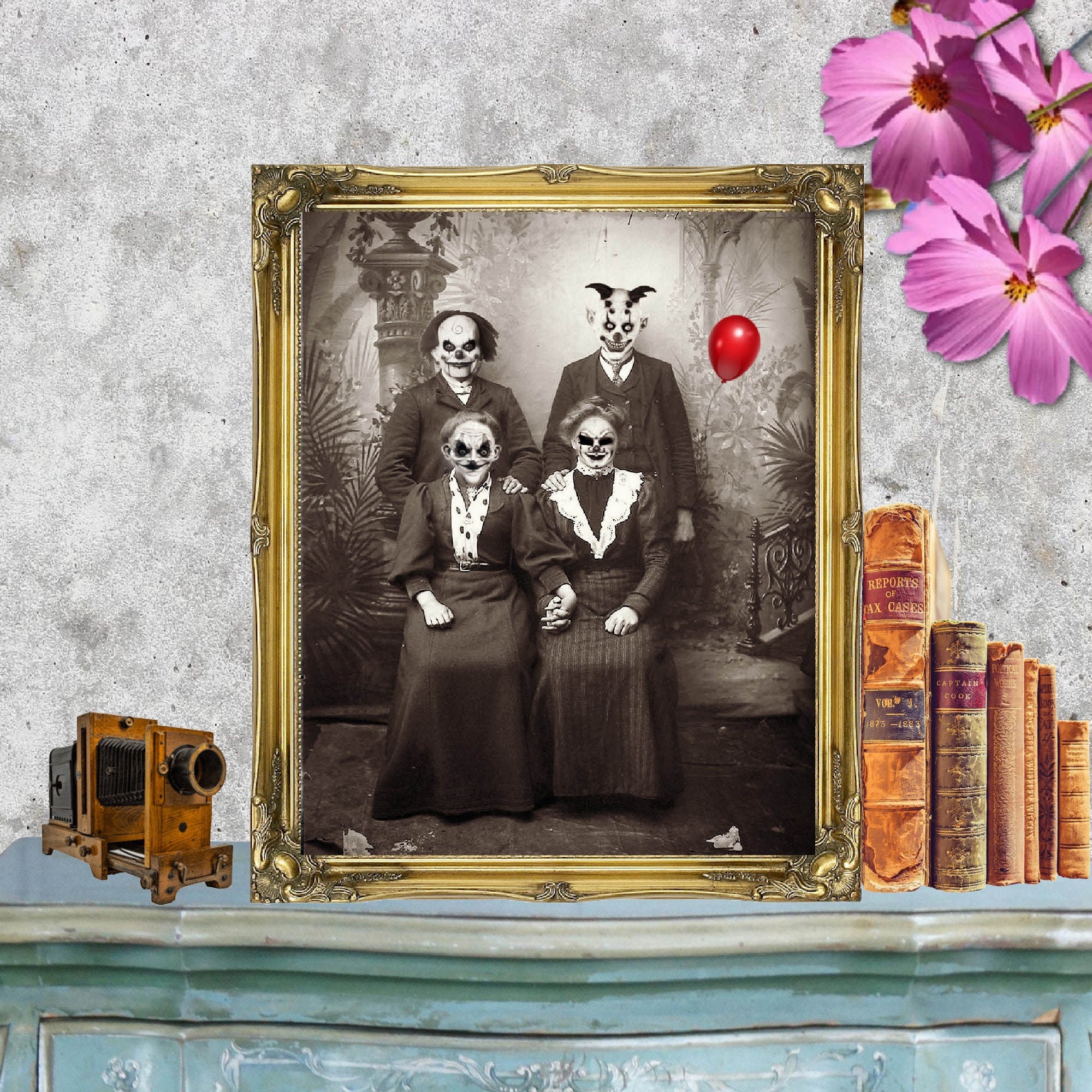 ピエロの絵画 2つ ピエロの絵画 2つ ピエロの絵画 Lot0687】ピエロたち -