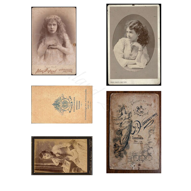 Vintage Cards Photo Printable Victorian Printable Etsy