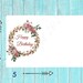 Printable Card Happy Birthday Greeting Instant Download Digital Card ...