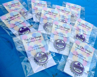 Option 2: 10 Ellie Badge Bundle - 10 Pack of Grape Soda Pins Inspired by Disney-Pixar's Up