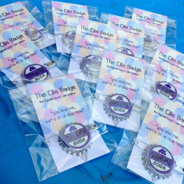 Option 3: 15 Ellie Badge Discount Bundle - 15 Pack of Grape Soda Pins Inspired by Disney-Pixar's Up