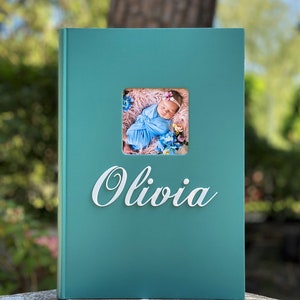 Álbum de fotos de bebé personalizado de 300 imágenes Tapa de cartón Regalo personalizado para bebé