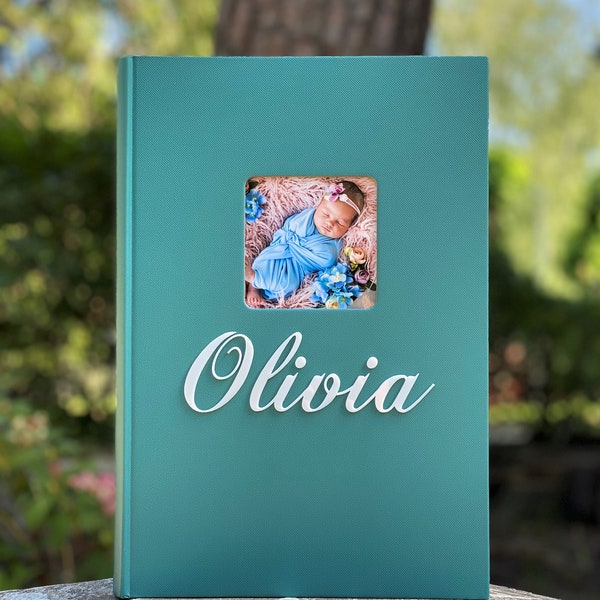 Personalized 300 picture baby photo album Cardboard cover Custom made Gift for baby