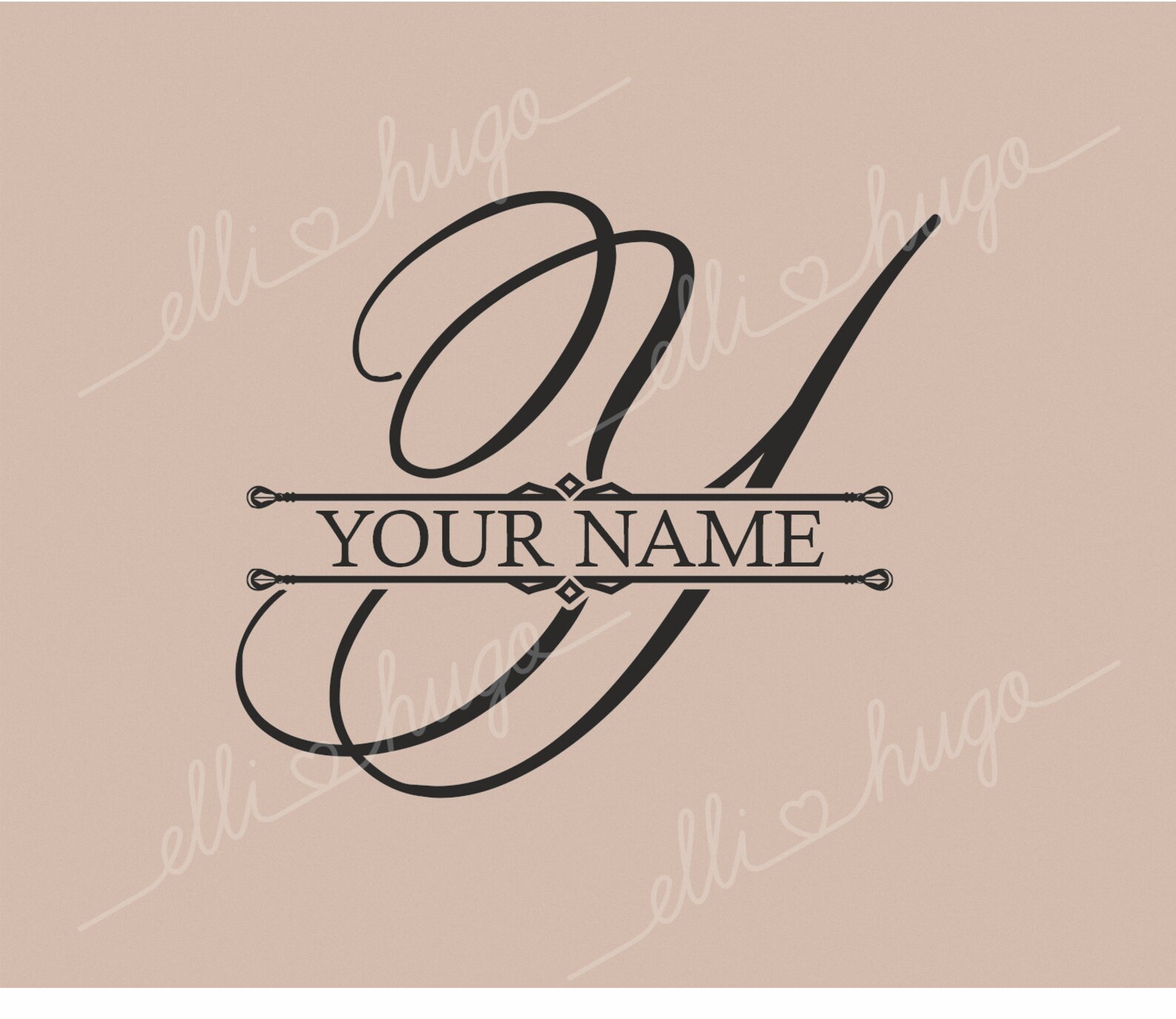 Split Monogram SVG, Split Letter SVG, Split Calligraphy Alphabet ...