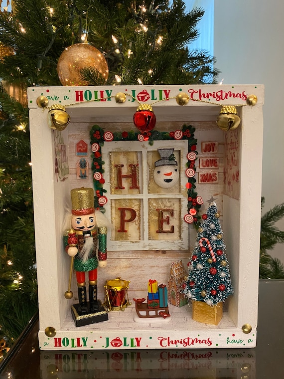 DIY Dollhouse Christmas Decorations Cupboard - Miniatures