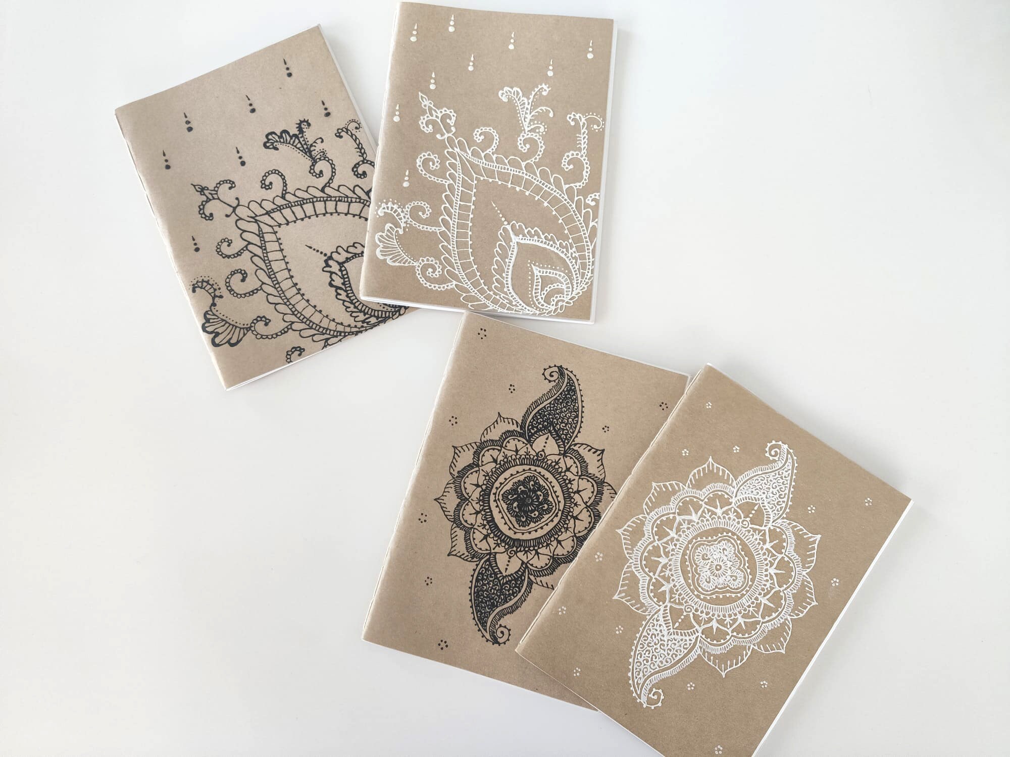 Henna Mehndi Journal Notebook Handmade Design and - Etsy India