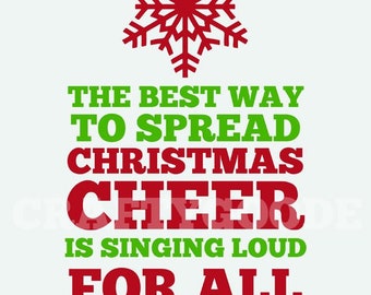 Spread Christmas Cheer Printable Sign | 11x14