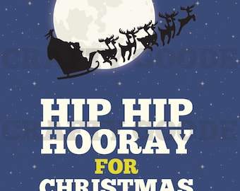 Hip Hip Hooray - Christmas Vacation Sign | 16x20