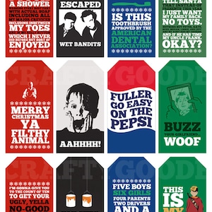 Home Alone Quote Gift Tags | Printable | Typography