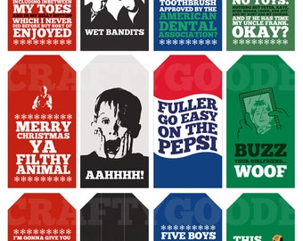 Home Alone Quote Gift Tags | Printable | Typography