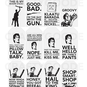 Army of Darkness Quote Gift Tags | Printable | Typography