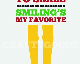 Smiling&#39;s My Favorite Printable Sign | 11x14