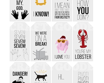 Friends Quote Gift Tags | Printable | Typography