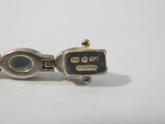 Abalone Shell Solid Sterling Silver, Oval Link Br… - image 4