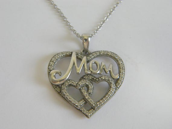 Michael Anthony Diamond Interlocking Heart "Mom" … - image 2