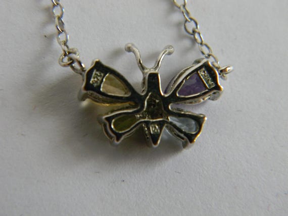 Ross Simons Multi-Gemstone Butterfly Necklace and… - image 6