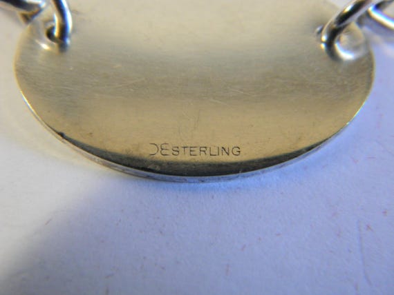 Sterling Silver Initial K Necklace, Oval Pendant,… - image 5