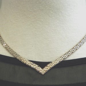 Silver Necklace Italy 1980s - Etsy