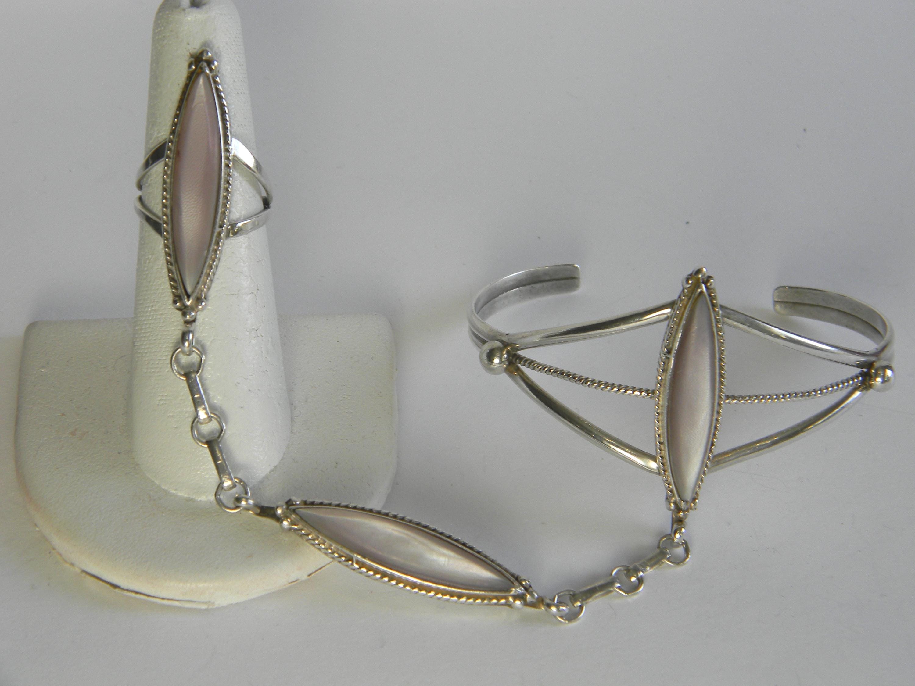 Sterling silver navajo pearl bracelet - Etsy 日本