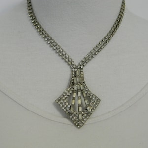 Vintage Braut etwas Altes 1950 Strass Choker Halskette Hochzeit Elegante Dinner Party