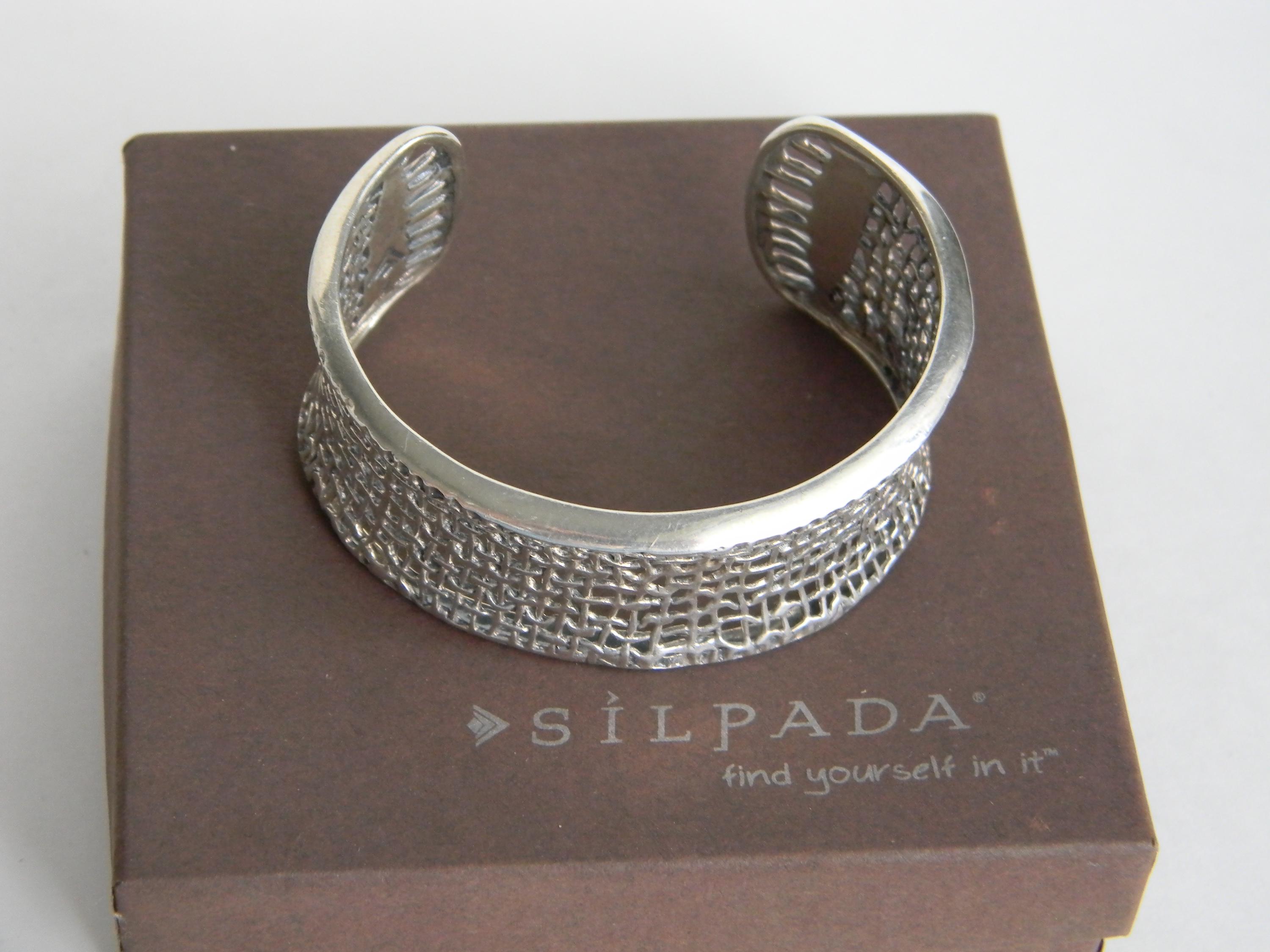 Silpada sterling silver cuff bracelet - Etsy 日本