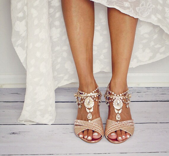 beach wedding wedges for bride