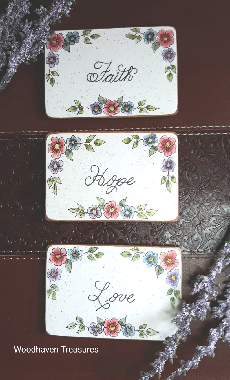 Watercolor floral Inspirational art Pen and Watercolor Botanical art Home d\u00e9cor Watercolor magnets Refrigerator magnets Kitchen d\u00e9cor