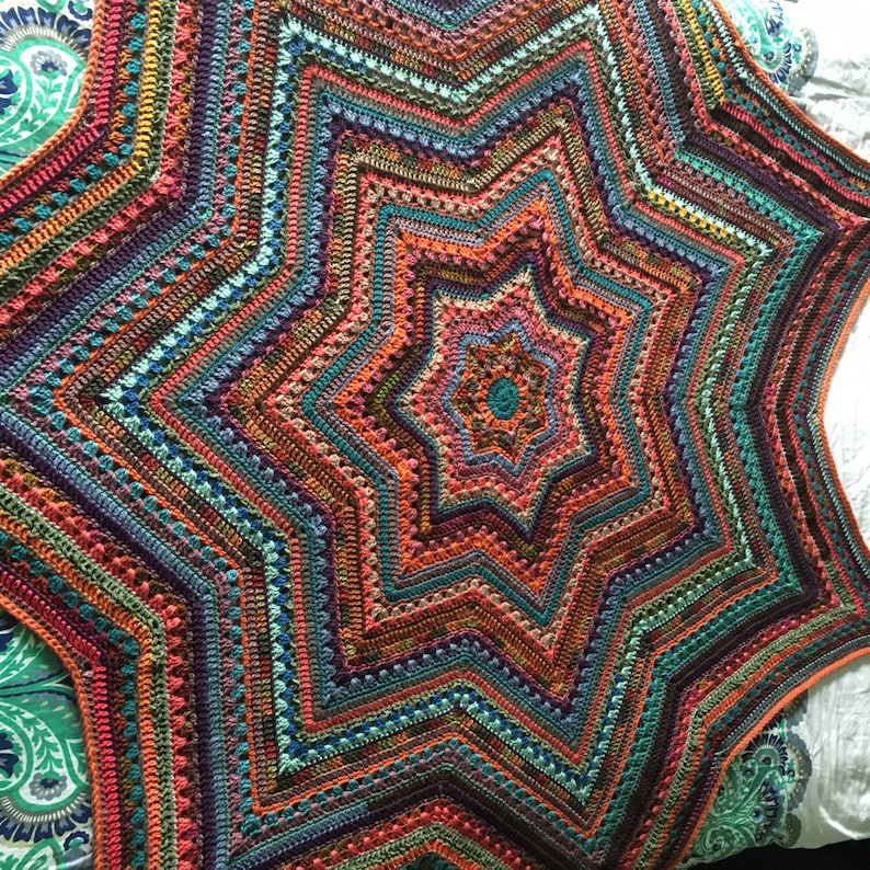 Custom Crochet Star Blanket Made to Order image 1