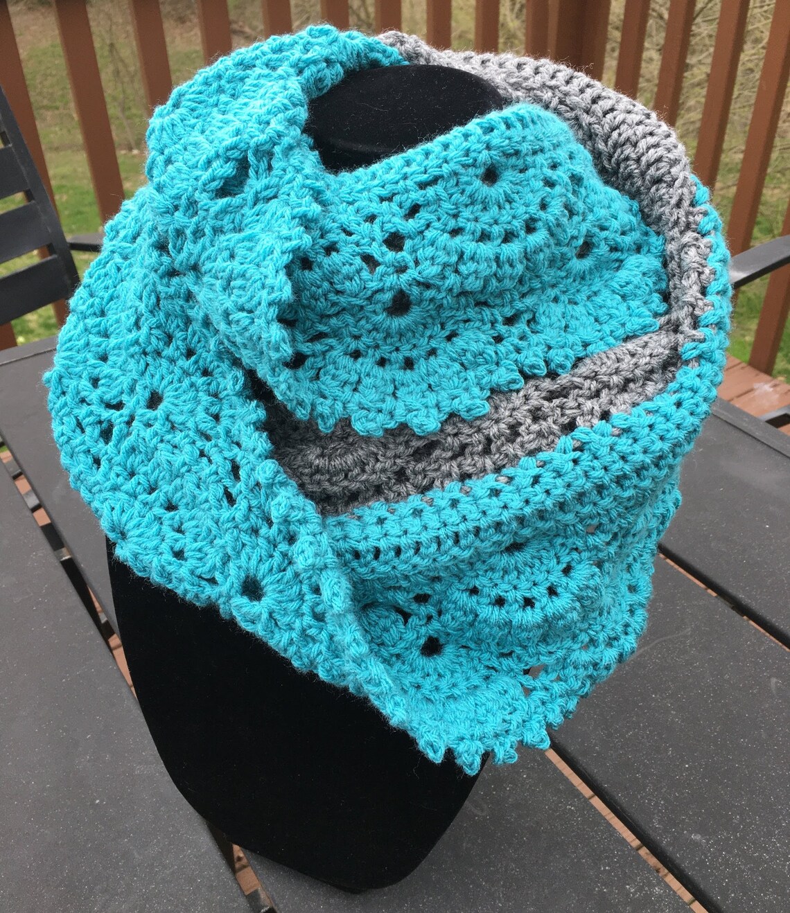 Lacy Fans Extra Large Cowl Etsy