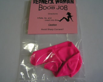 Hillbilly Boob Job Kit Novelty Gag Gift Prank Favor Redneck