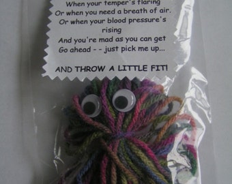 Funny Gag Gift NEW COLORS!!! I'm a Little Fit Saying - HANDMADE - Gift - Stocking Filler - Damit Doll