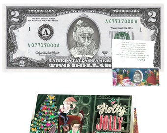 American Coin Treasures Legend Of Santa Claus Stocking Stuffer $1 Bill