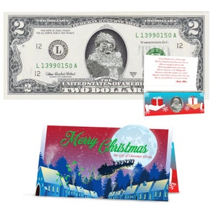 Official Santa Claus 2.0 Bill. Real USD. Bankable & Spendable. Perfect Stocking Stuffer. Letter From Santa Gift Package Affordable Gift.