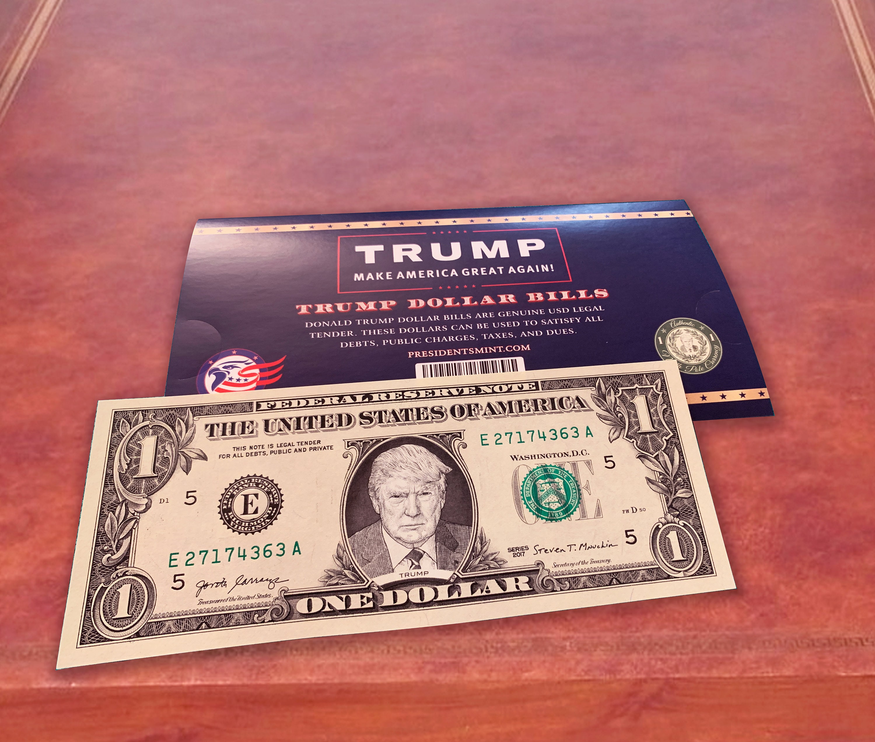 Donald Trump Official Dollar Bill W/ Presidential Currency - Etsy