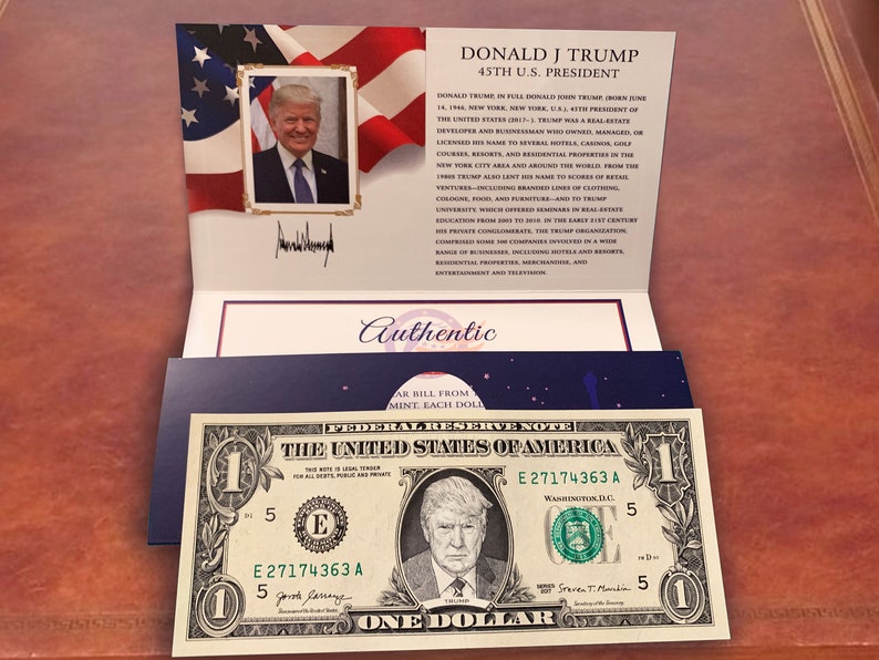 Donald Trump Official Dollar Bill W/ Presidential Currency - Etsy