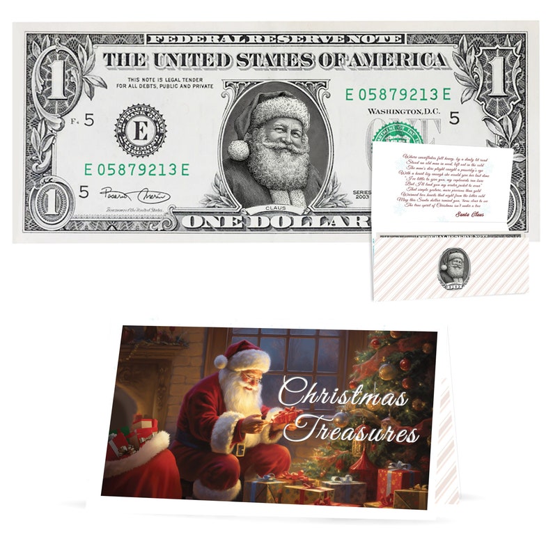 Santa Dollar Bill