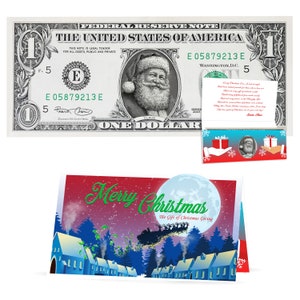 Official Santa Claus 1.0 Bill Twinkle in His Eye. Real USD. Bankable & Spendable.. Perfect Stocking Stuffer and Letter From Santa image 2