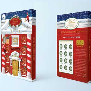 12 Days of Christmas Dollars Advent Calendar. 12 Real Bankable and Spendable Dollars in a 12 day Advent Calendar Snow Bank Box. image 4