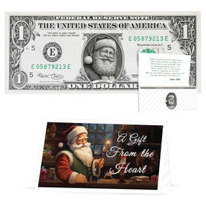 Official Santa Claus 1.0 Bill Twinkle in His Eye. Real USD. Bankable & Spendable.. Perfect Stocking Stuffer and Letter From Santa image 5