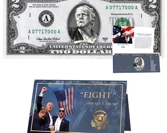 Donald Trump Premium Collectible 45 Dollar Bill – Novelty Currency With Protective Case, Made In USA