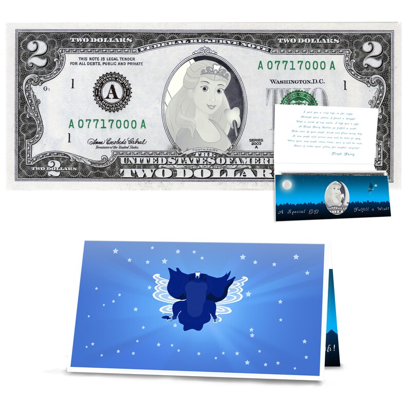 Tooth Fairy Dollar Bills Gift Package Milestone Kit. 1st Etsy