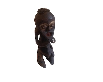 Mambila Ancestral Figure, Bohemian Ethnic Decor Tribal Figurine, Custom Made African Art, Vintage Style Ethnic Sculptures