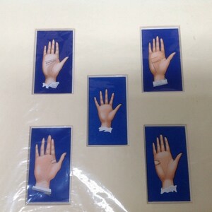 Palmistry Original 1933 5 set Cards VGC
