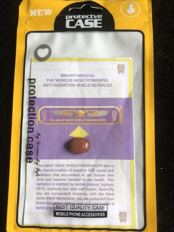 2 maat wave shield harmonizer phone radiation emf .5g protector shield medium