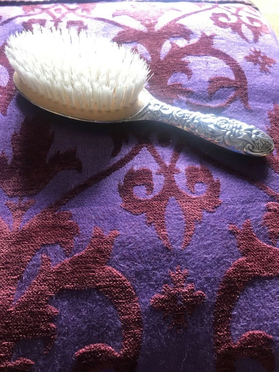 hallmarked b & co solid silver 4 items vanity set - image 4