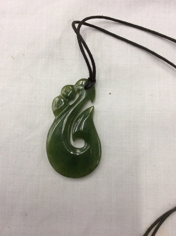 Fine jade New Zealand Mori Pendant, Vintage Style… - image 3
